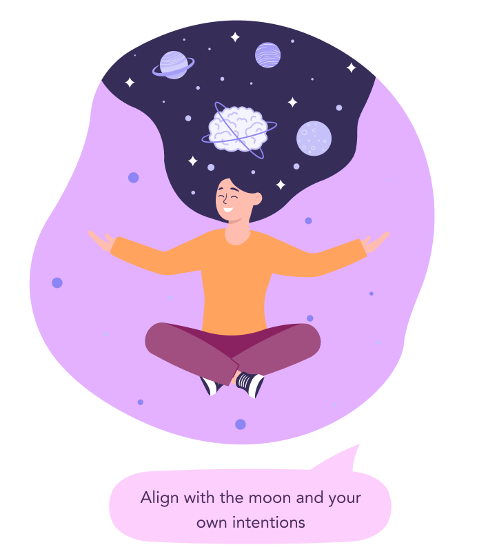 Align with the moon and your own intentions